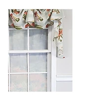 Rlf Home Luxurious Modern Design Garden Pallet Victory Swag 3-Scoop Window Valance 50" x 25" Robins Egg