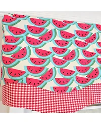 Rlf Home 100% Cotton Sandias Glory Fully lined Windows Rod Pocket Valance 50" x 16" Red