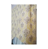 Rlf Home Aliki Regal 3" Rod Pocket Lining Luxurious and Elegant Window Treatment Valance 50" x 17" Yellow