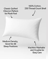Ella Jayne Cotton Quilted Medium Density 2-Pack Pillow