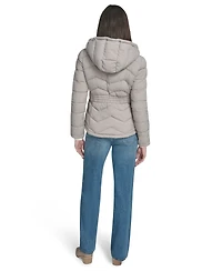Calvin Klein Women's Short Zip-Up Hooded Puffer Jacket