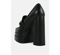 Bratz Horsebit Diamante Embellished Chunky Platform Loafers