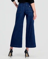 Guess Women's Zoya Cropped Wide-Leg Jeans