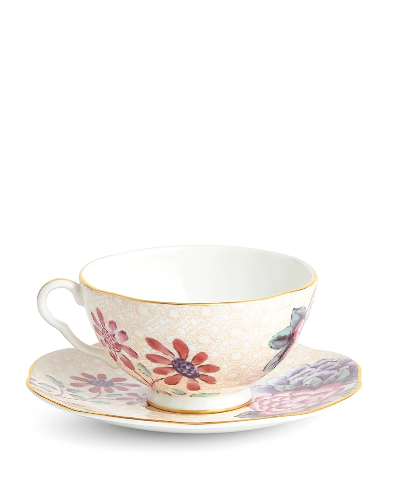 Wedgwood Peach Cuckoo Teacup and Saucer