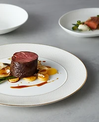 Wedgwood Gio Gold Oval Serving Platter 13"