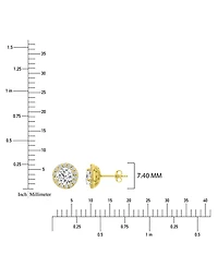 Macy's Cubic Zirconia Halo Stud Earrings