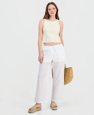 Indigo Rein Juniors' Eyelet Drawstring Beach Pants