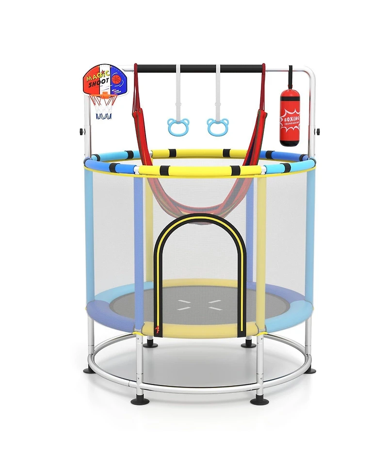 Mecale- 55" Kids Trampoline Gift for 3-6 Years Old Boys and Girls