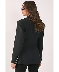 Nasty Gal Women's Premium Cinched Waist Blazer