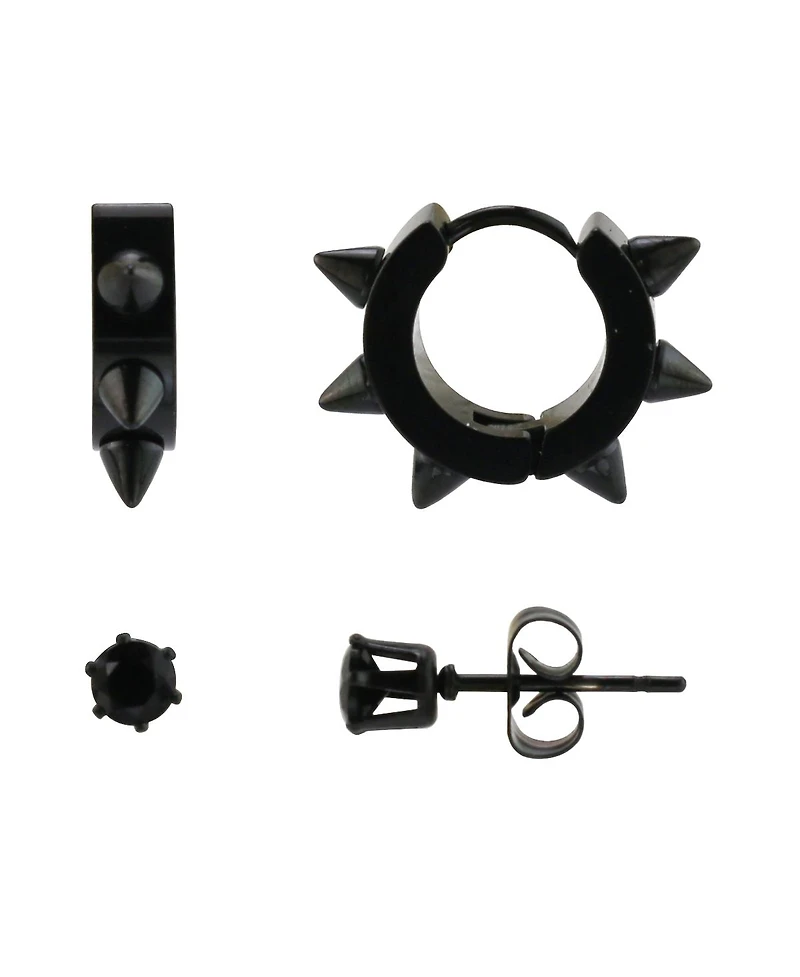 Rebl Jewelry Spike and Stud Earring Set