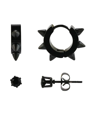 Rebl Jewelry Spike and Stud Earring Set