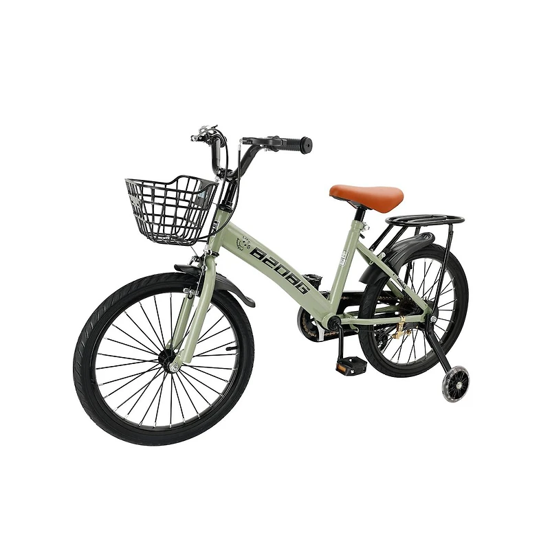 Artudatech 18 inches Kid's Bicycle Bmx Child Bike for Ages 7-9 Years with auxiliary wheels