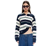 Lioness Women's Preppy Long-Sleeve Pull-On Top