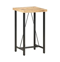 vidaXL Bar Table 23.6"x23.6"x42.1" Rough Mango Wood