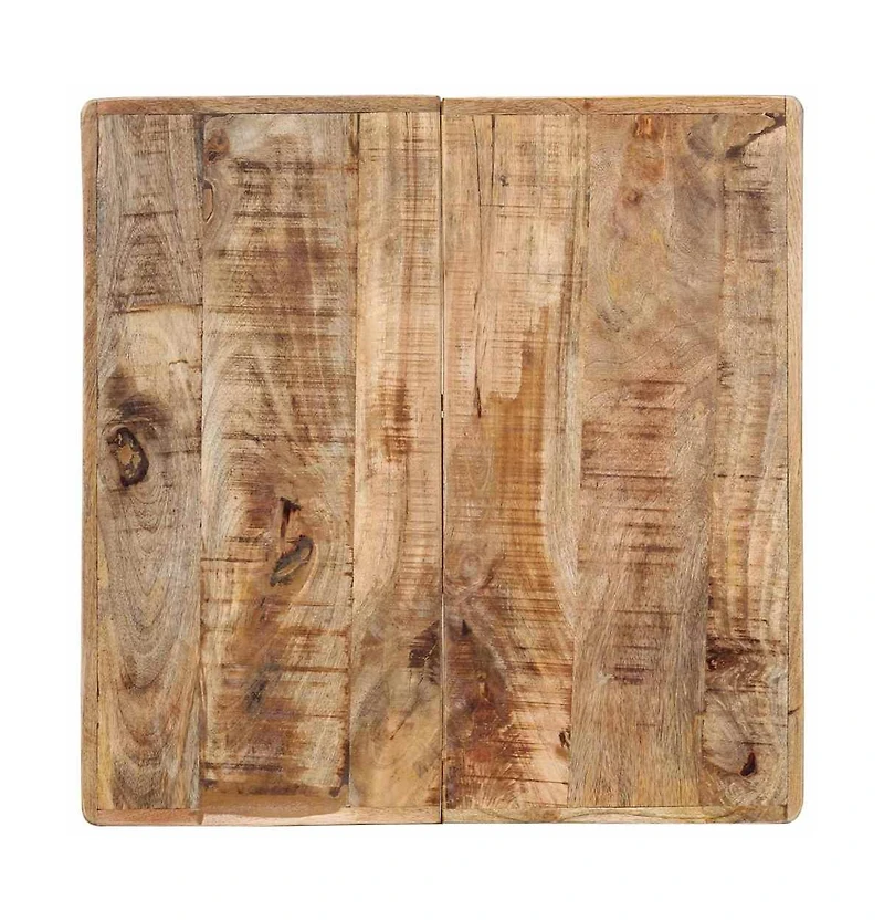 vidaXL Bistro Table 23.6"x23.6"x30.3" Rough Mango Wood
