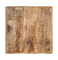 vidaXL Bistro Table 23.6"x23.6"x30.3" Rough Mango Wood