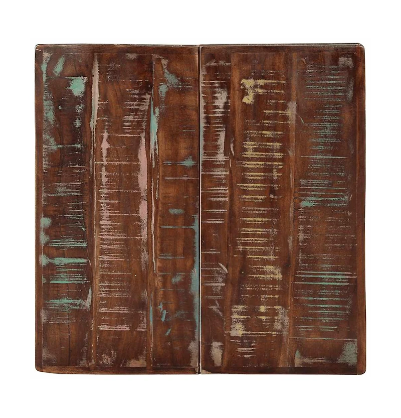 vidaXL Bistro Table 23.6"x23.6"x29.9" Solid Reclaimed Wood