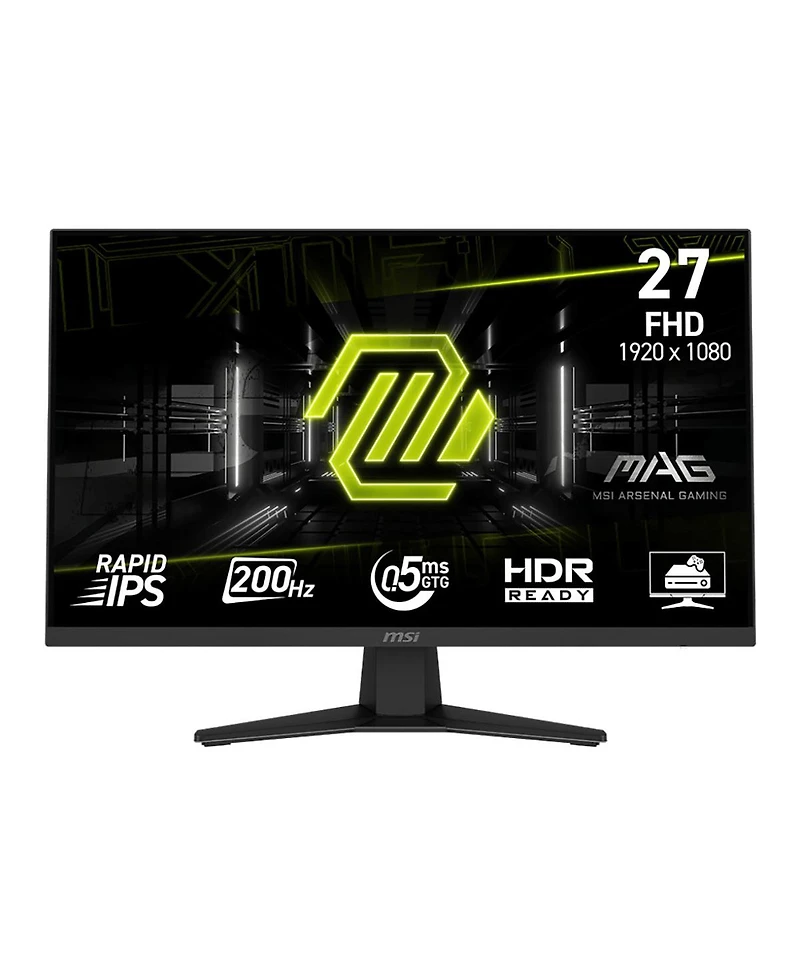 Msi Mag 274F 27" 16:9 Full Hd 200Hz Ips Lcd Gaming Monitor, Black