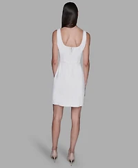 Karl Lagerfeld Paris Women's Square Neck Sheath Dress