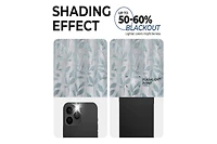 Superior Modern Leaves Room Darkening Grommet Top Curtain Panels