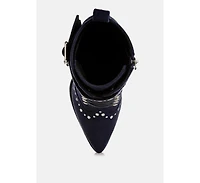 Punk Nomad Harness Detail Lace Up Boots