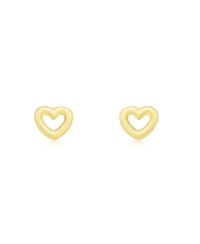 The Lovery Baby Open Heart Screw Back Stud Earrings 14K Gold