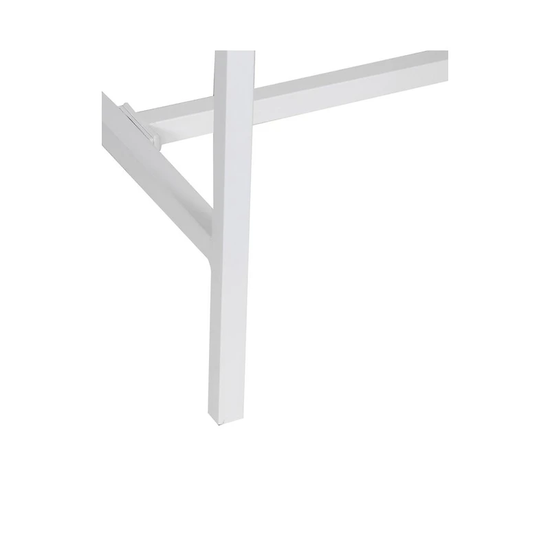 Porter Designs Yuki Solid Wood Counter Table, White