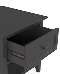 Furniture 24" Solid Wood Hedworth Square End Table