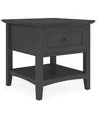 Furniture 24" Solid Wood Hedworth Square End Table