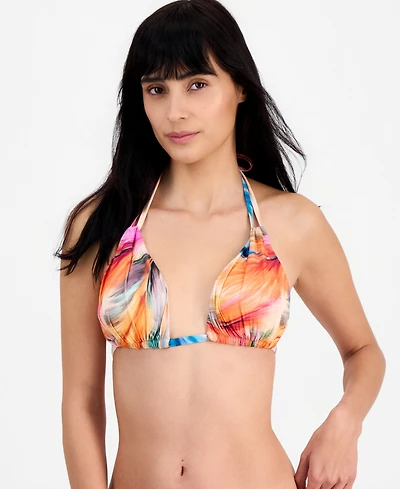 La Blanca Women's Tie-Back V-Neck Swim Bikini Top