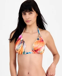 La Blanca Women's Tie-Back V-Neck Swim Bikini Top