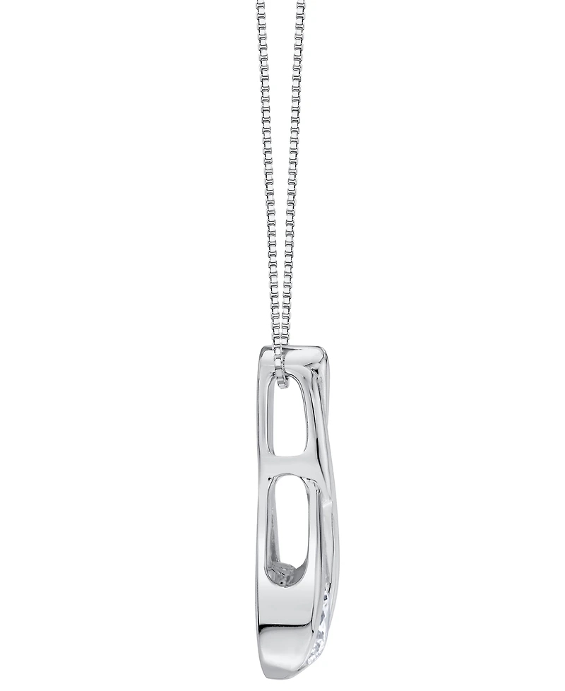 Sirena Lab Grown Diamond Knot Pendant Necklace ( ct. t.w.) 14K White Gold (also Yellow Gold