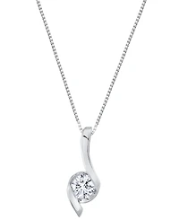 Sirena Lab Grown Diamond Signature Pendant Necklace (1-1/ ct. t.w.) 14K White Gold (also Yellow Gold