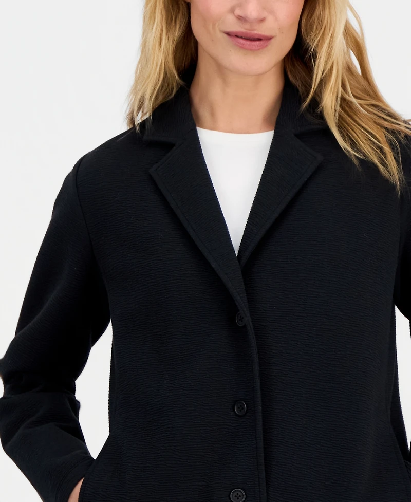 Eileen Fisher Women's Knit Notch-Collar Jacket