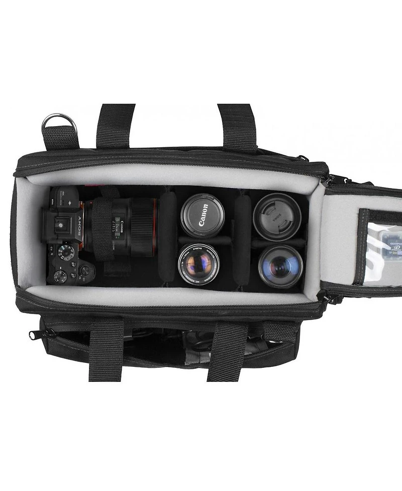 Porta Brace Semi-Rigid Lightweight Soft Dslr Camera Case with Quick-Zip Lid, Small, Black