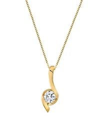 Sirena Lab Grown Diamond Signature Pendant Necklace (1 ct. t.w.) in 14K White Gold (also in 14K Yellow Gold)