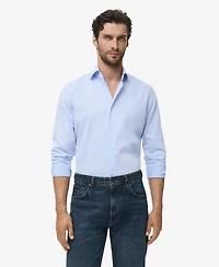 Mango Men's Slim-Fit Cotton Shirt