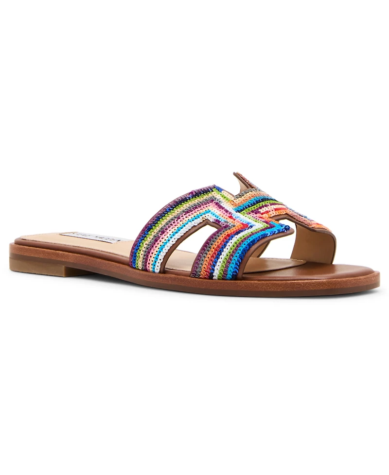 Steve Madden Women's Hadyn-s Square-Toe Slide Sandals
