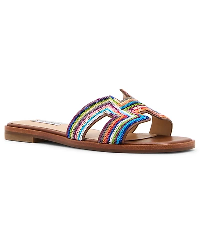 Steve Madden Women's Hadyn-s Square-Toe Slide Sandals