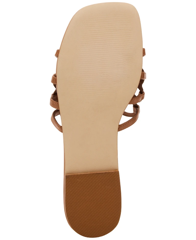 Steve Madden Women's Lotus Slide Square-Toe Flat Sandals