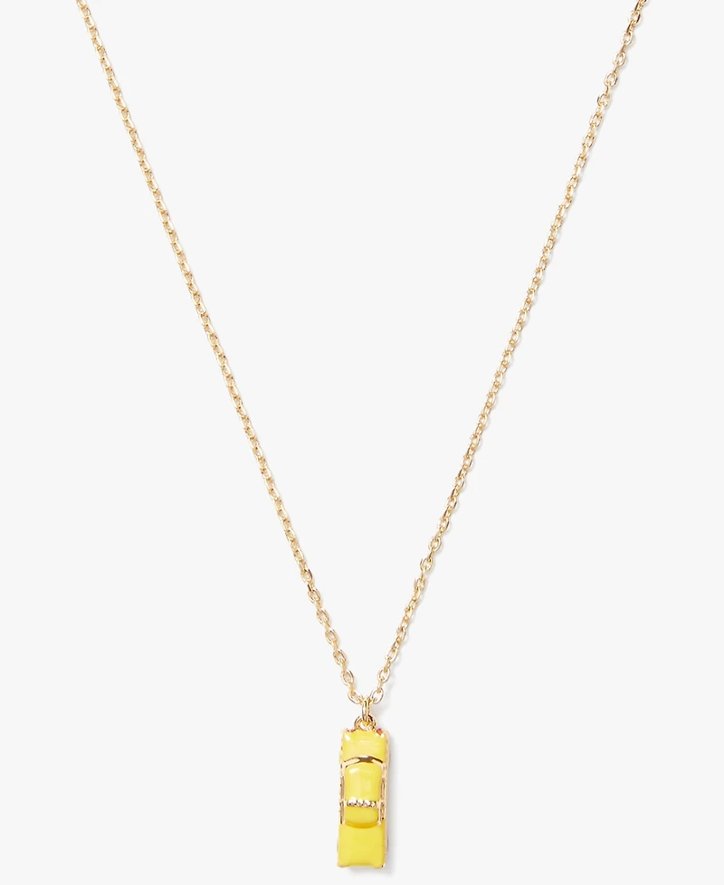 kate spade new york Cubic Zirconia Taxi Pendant Chain