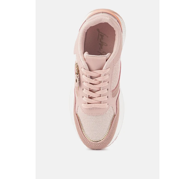 Juliette chain detailing lace up sneakers