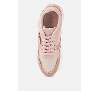 Juliette chain detailing lace up sneakers