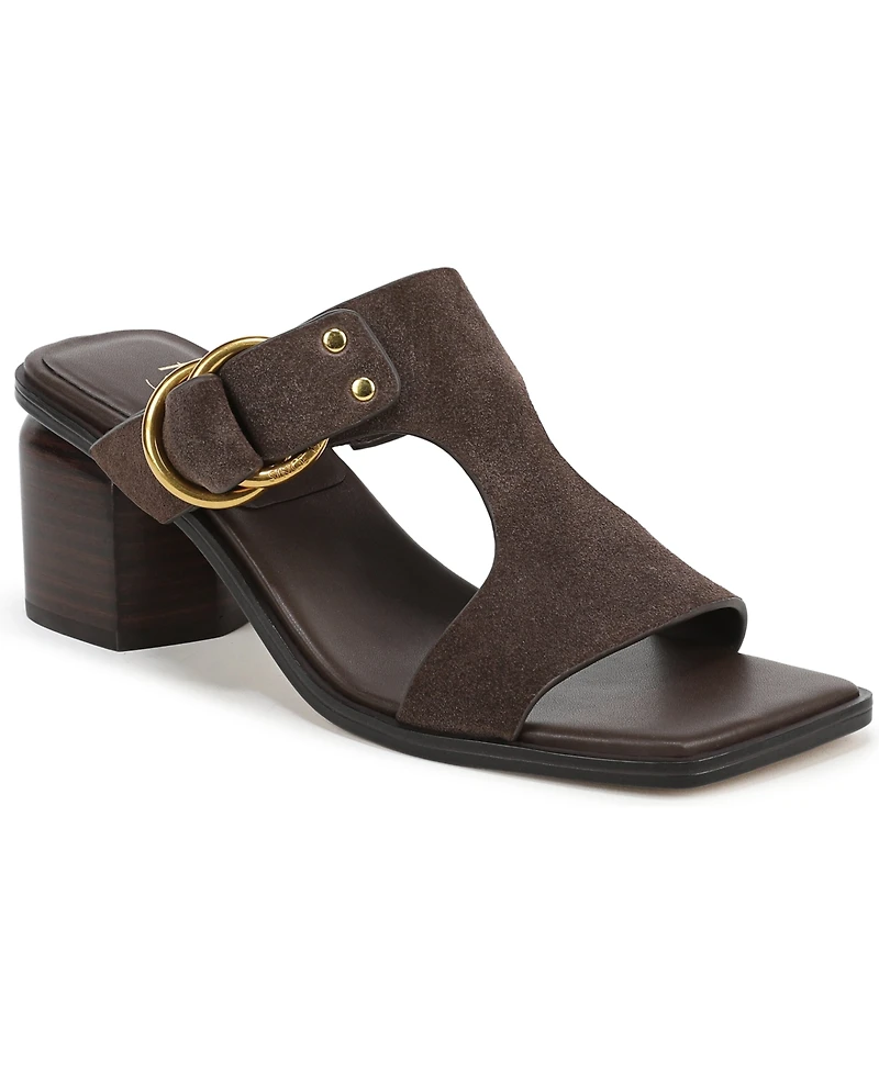Franco Sarto Women's Roux Square Toe Slide Sandals