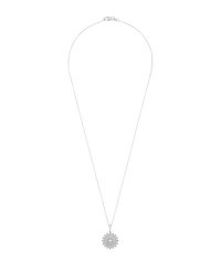Wrapped Love Diamond Flower Cluster Pendant Necklace (1 ct. t.w.) 14k Gold, 18" + 2" extender, Exclusively at Macy's