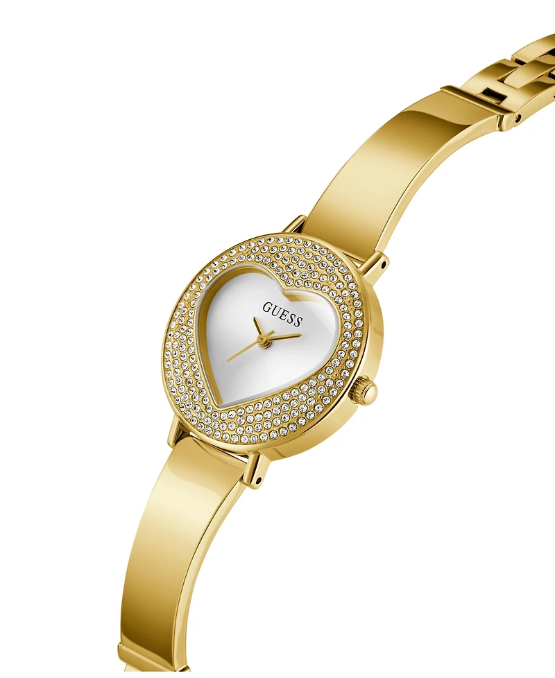 Guess Women's Gold-Tone Glitz Analog Watch, 30mm