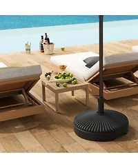 Outsunny Round Patio Umbrella Base Sd, /Water Filled,