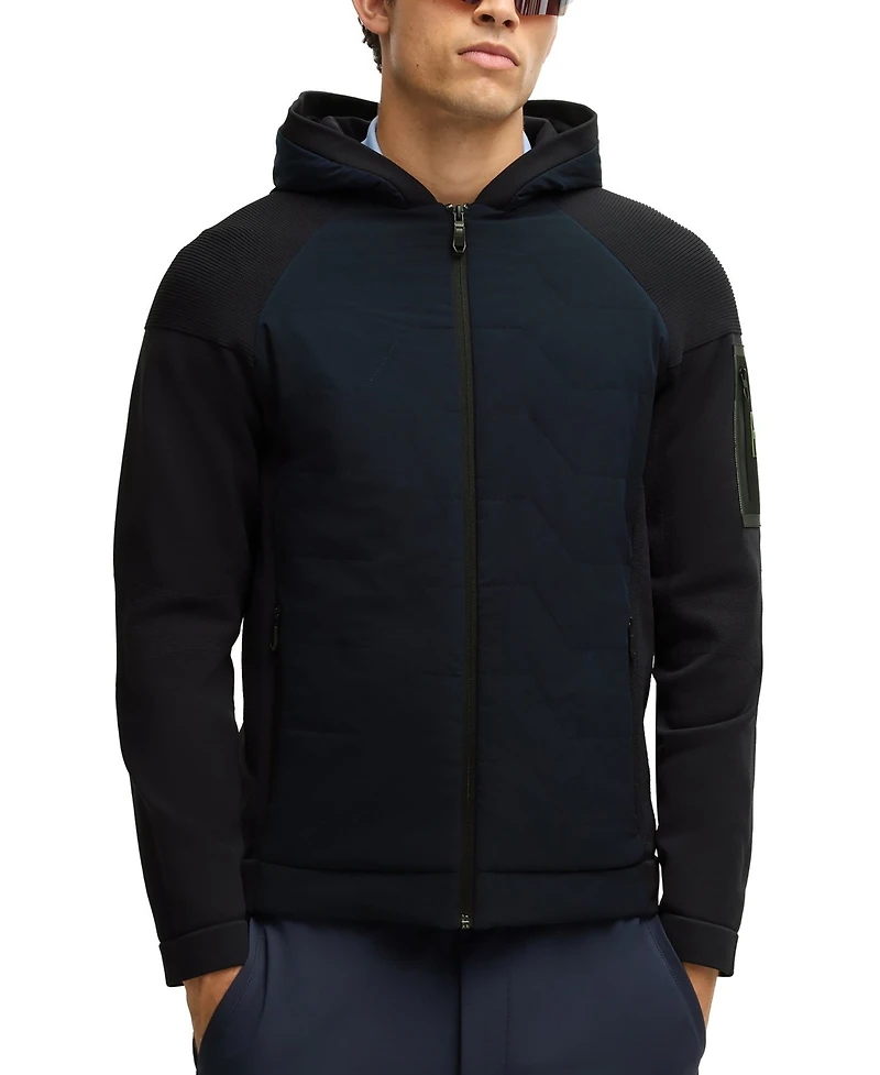 Boss by Hugo Men's Padded Front Knitted Jacket