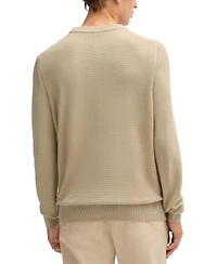 Boss by Hugo Men's Micro-Structured Crew-Neck Sweater
