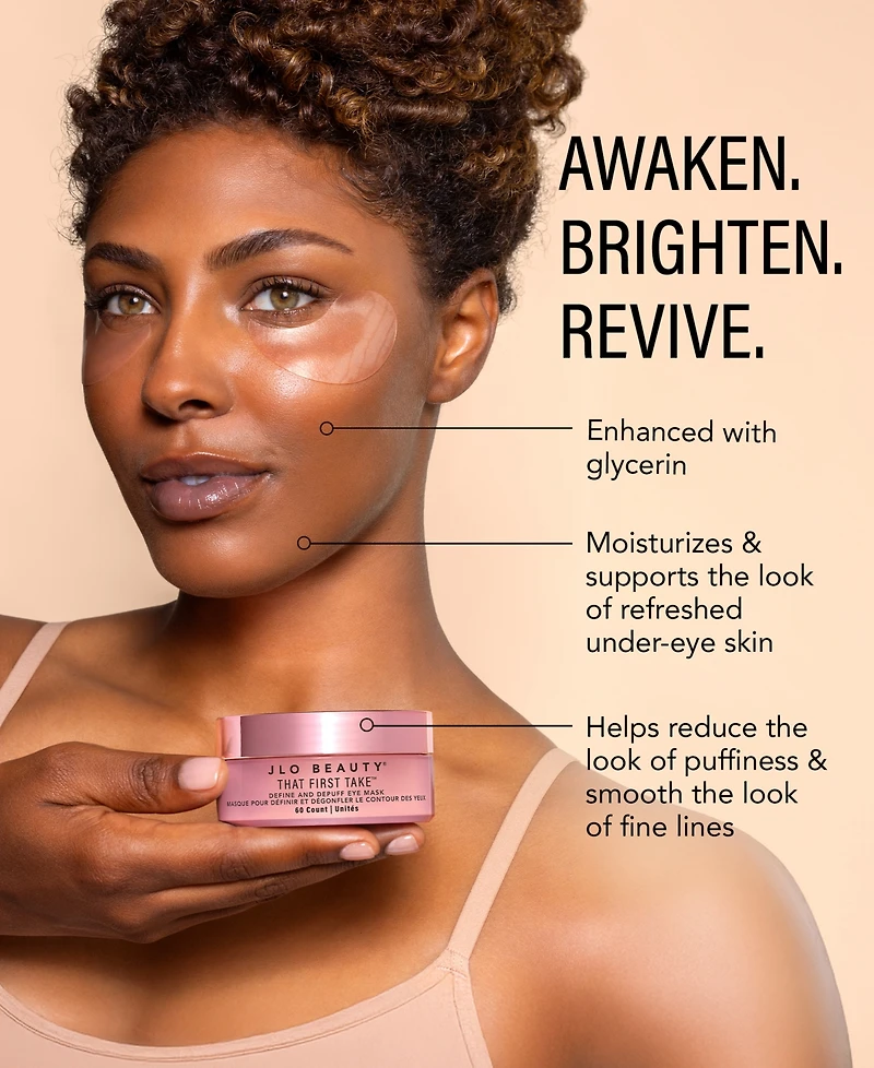 JLo Beauty That First Take Define and Depuff Eye Mask with Spatula